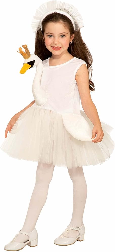 Amazon.com: Forum Novelties Girl's Swan Ballerina Costume Dress, White, Small : Clothing, Shoes & Jewelry